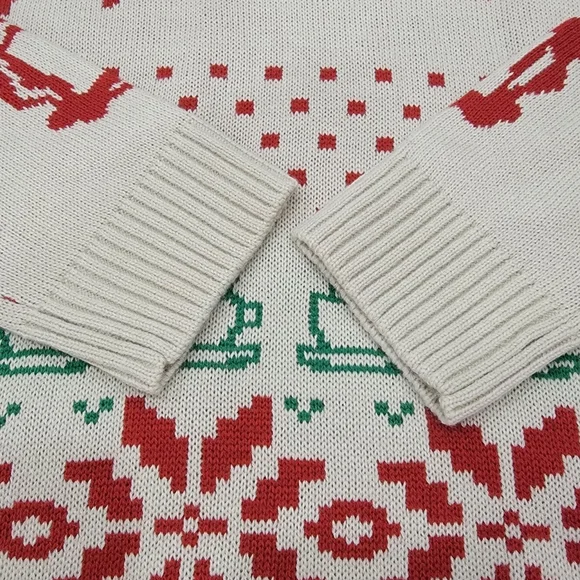 Friends Unisex Crewneck Knit Sweater TV Series Snowflakes Coffee Mugs Men’s M - Picture 10 of 17